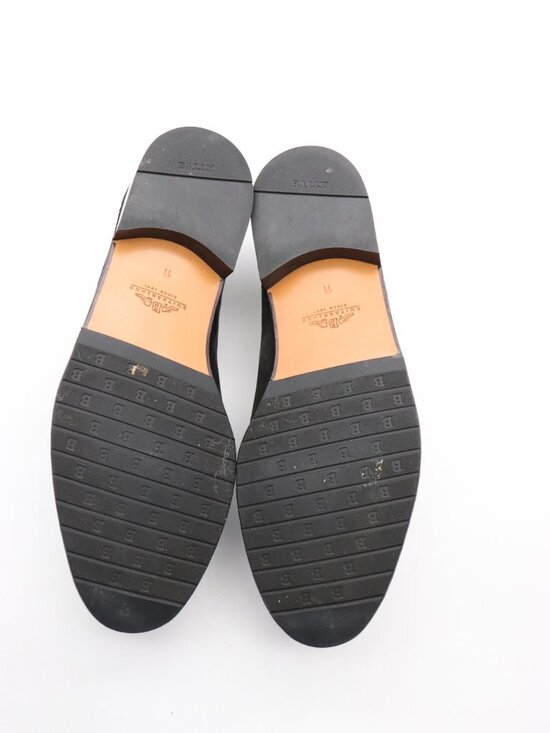 Bally of Switzerland Men\'s Size 11 D Black Suede Loafer Slip On Shoes main image 2
